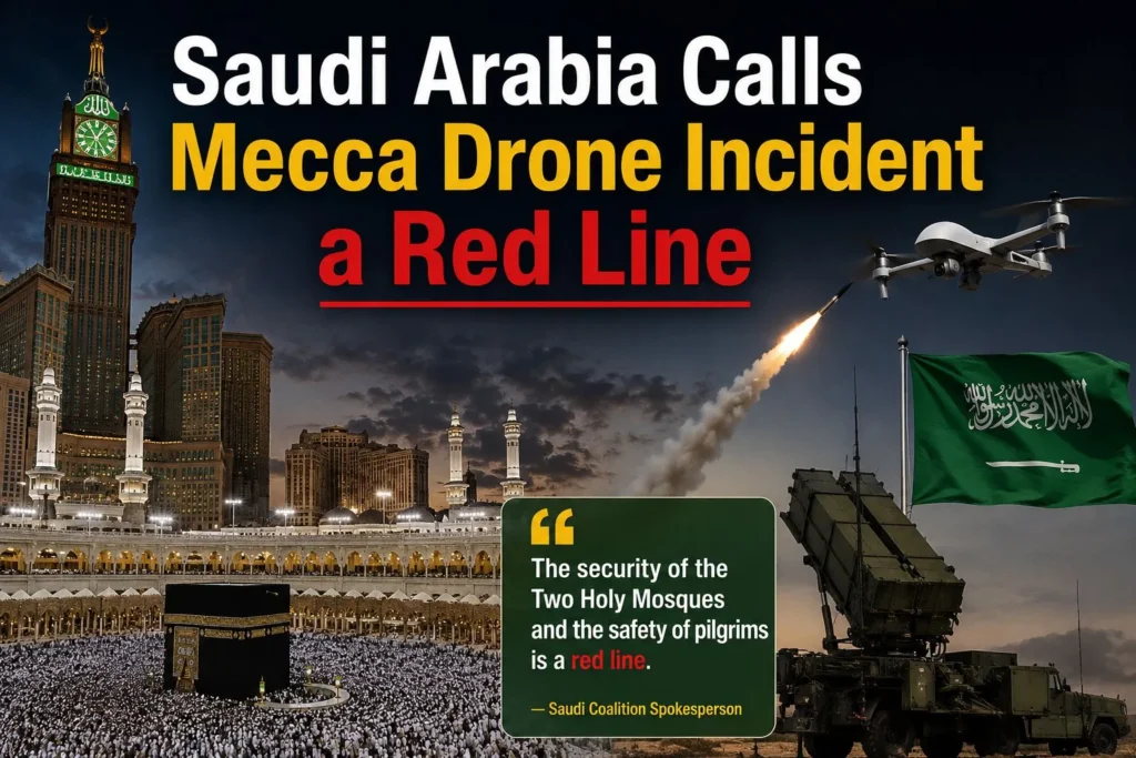 Saudi Arabia Calls Mecca Drone Incident a Red Line