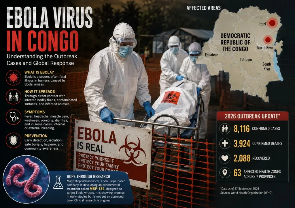 Ebola Virus in Congo: Cases, Causes and Outbreaks