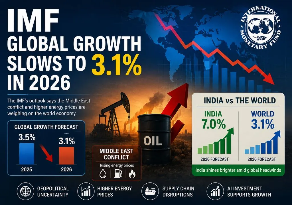 IMF Global Growth Slows to 3.1% in 2026