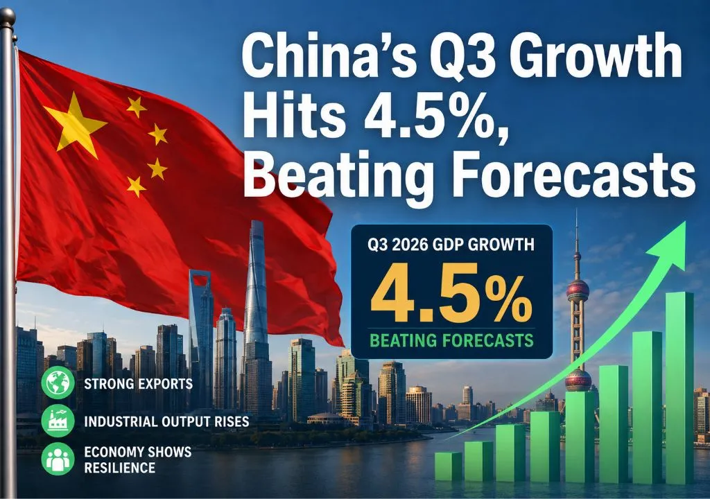 China’s Q3 Growth Hits 4.5%, Beating Forecasts